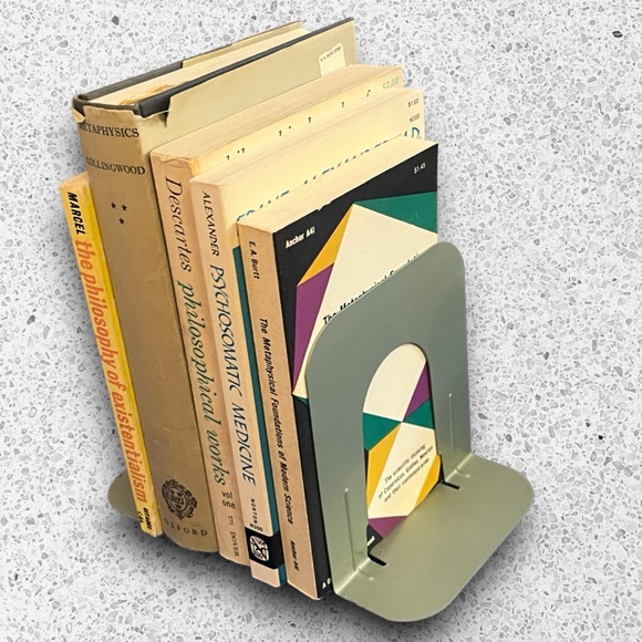 Vintage Other - Vintage Mid Century Modern Metal Bookends
